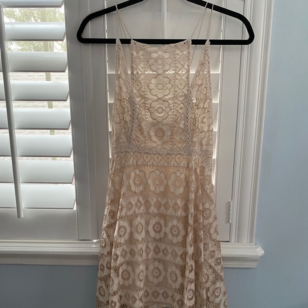 Free People Backless Flowy Dress